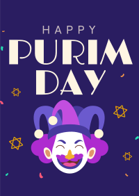 Purim Carnival Jester Poster