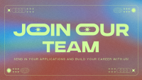 Futuristic Brutalist Hiring Facebook Event Cover