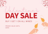 Wine Sale Postcard Design