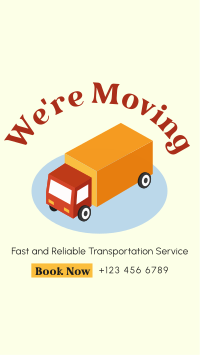 Truck Moving Services Instagram Reel Image Preview