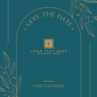 Save the Date Frame Instagram Post