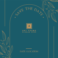 Save the Date Frame Instagram Post Image Preview