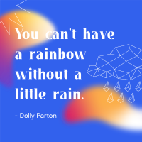 Little Rain Quote Instagram Post