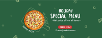 Holiday Pizza Special Facebook Cover