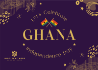 Celebrate Ghana Day Postcard