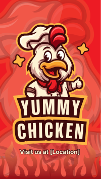 Chicken Restaurant Mascot Instagram Reel