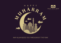 Happy Muharram Islam Postcard