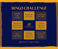 Beauty Bingo Challenge Facebook Post