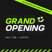 Grand Opening Modern Grunge Instagram Post Image Preview