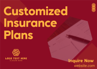 Insurance Plans Postcard Design