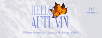 Cozy Autumn Greeting Facebook Cover Image Preview