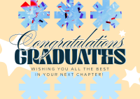 Geometric Graduation Postcard