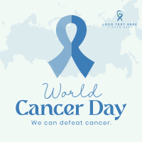 We Can Defeat Cancer Instagram Post Design