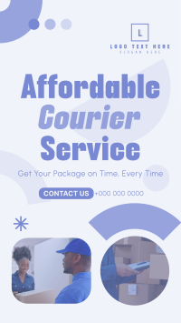 Affordable Courier Service Instagram Reel Image Preview