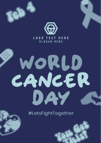 Cancer Day Stickers Poster