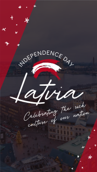 Latvia Independence Day Instagram Reel Image Preview