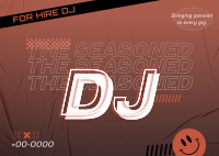 Seasoned DJ for Events Postcard