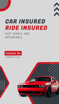 Insured Ride Instagram Story