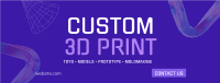 Professional 3D Printing  Facebook Cover Image Preview