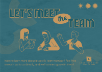 Meet Team Employee Postcard