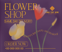 Flower Shop Delivery Facebook Post
