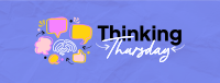 Simple Quirky Thinking Thursday Facebook Cover