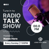 Radio Talk Show Instagram Post Design