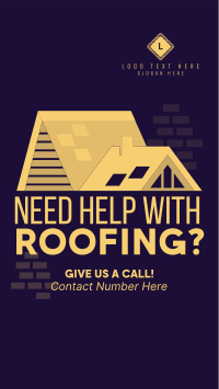 Roof Construction Services Instagram Story