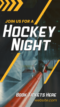 Ice Hockey Night Instagram Story Design