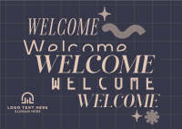 Futuristic Generic Welcome Postcard