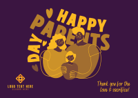 Love Your Parents Postcard