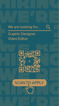 Minimalist We're Hiring TikTok Video Design