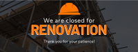 Closed for Renovation Facebook Cover