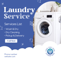 Laundry Bubbles Instagram Post Design