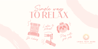 Cute Relaxation Tips Twitter Post