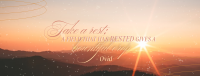 Rest Daily Reminder Quote Facebook Cover