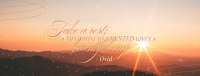 Rest Daily Reminder Quote Facebook Cover Image Preview