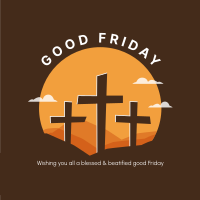 Good Friday Badge Instagram Post Design