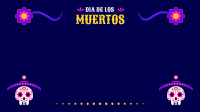 Dia De Los Muertos Zoom Background Design