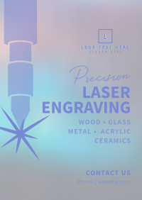 Precision Laser Engraving Poster