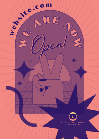 We Are Now Open Poster