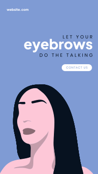 Expressive Eyebrows Facebook Story