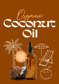 Organic Coconut Oil Poster