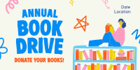 Donate A Book Twitter Post