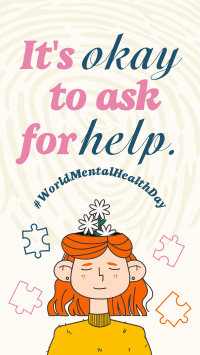 Ask Help Mental Health Instagram Story