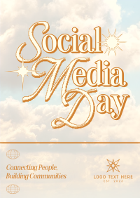 Y2K Social Media Day Poster