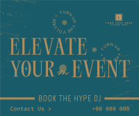 Book The Hype DJ Facebook Post