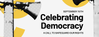 Modern Democracy Celebration Facebook Cover