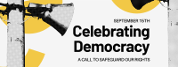 Modern Democracy Celebration Facebook Cover Image Preview