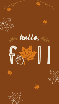 Hello Fall Greeting TikTok Video